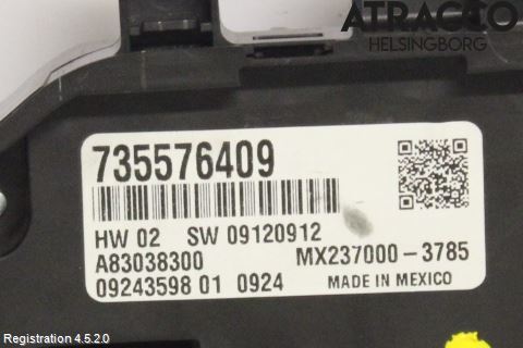 Fiat 500 07- Ac Styrenhet Ac Manöveren