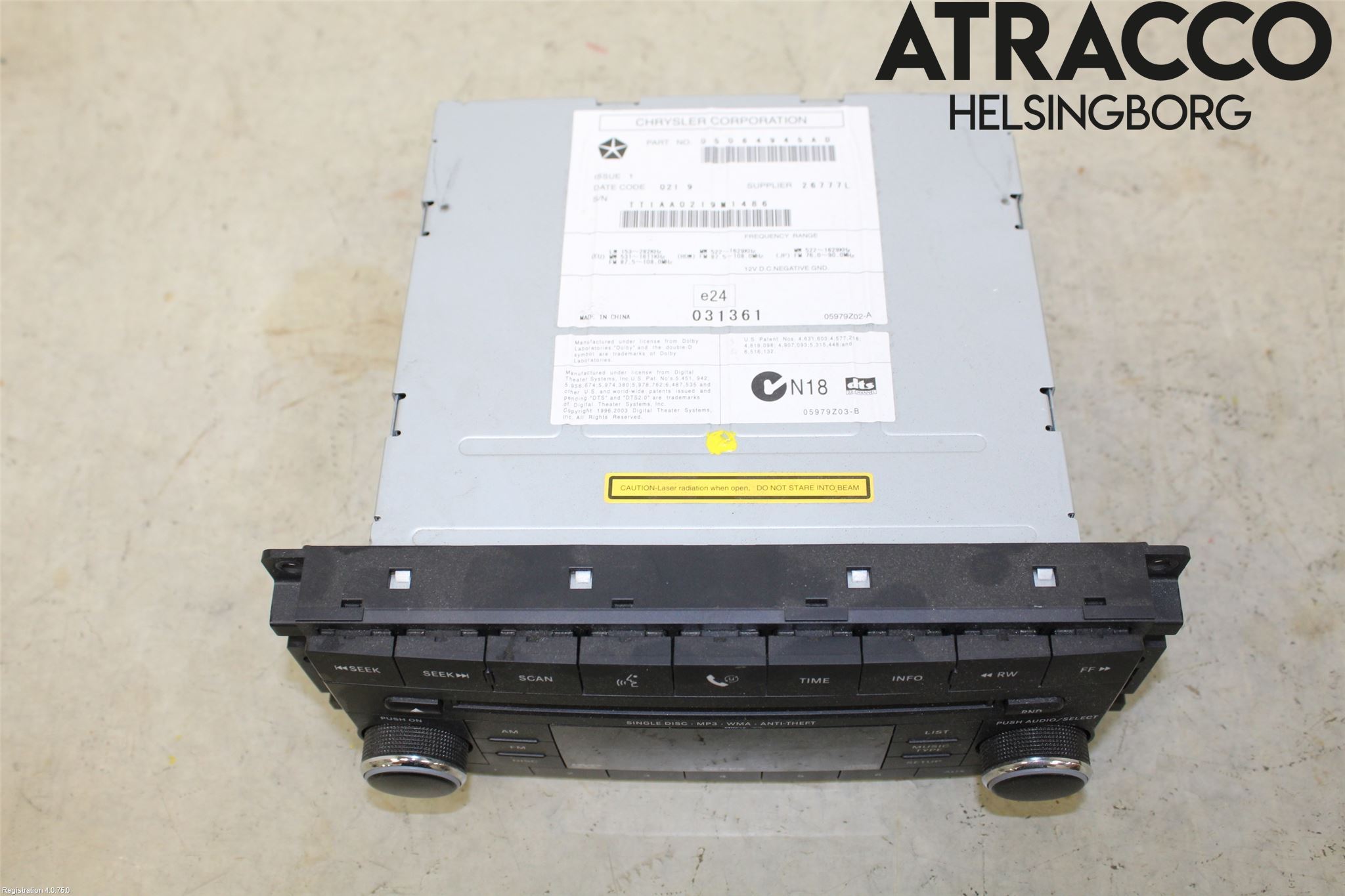 Dodge CALIBER Cd Radio - Multimediapanel