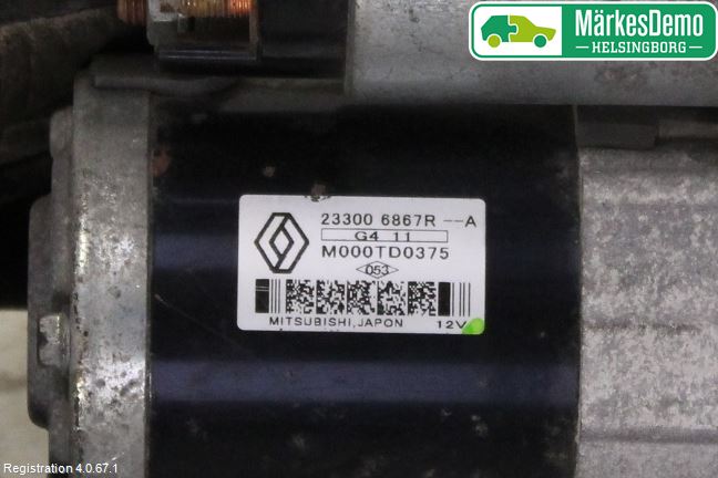 Nissan QASHQAI 14-17 Startmotor