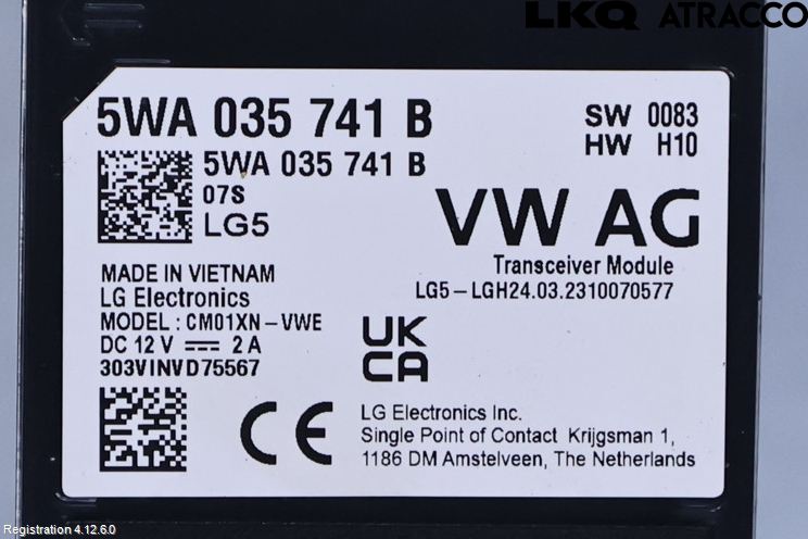 Volkswagen VW GOLF / E-GOLF VIII 20- Antennförstärkare