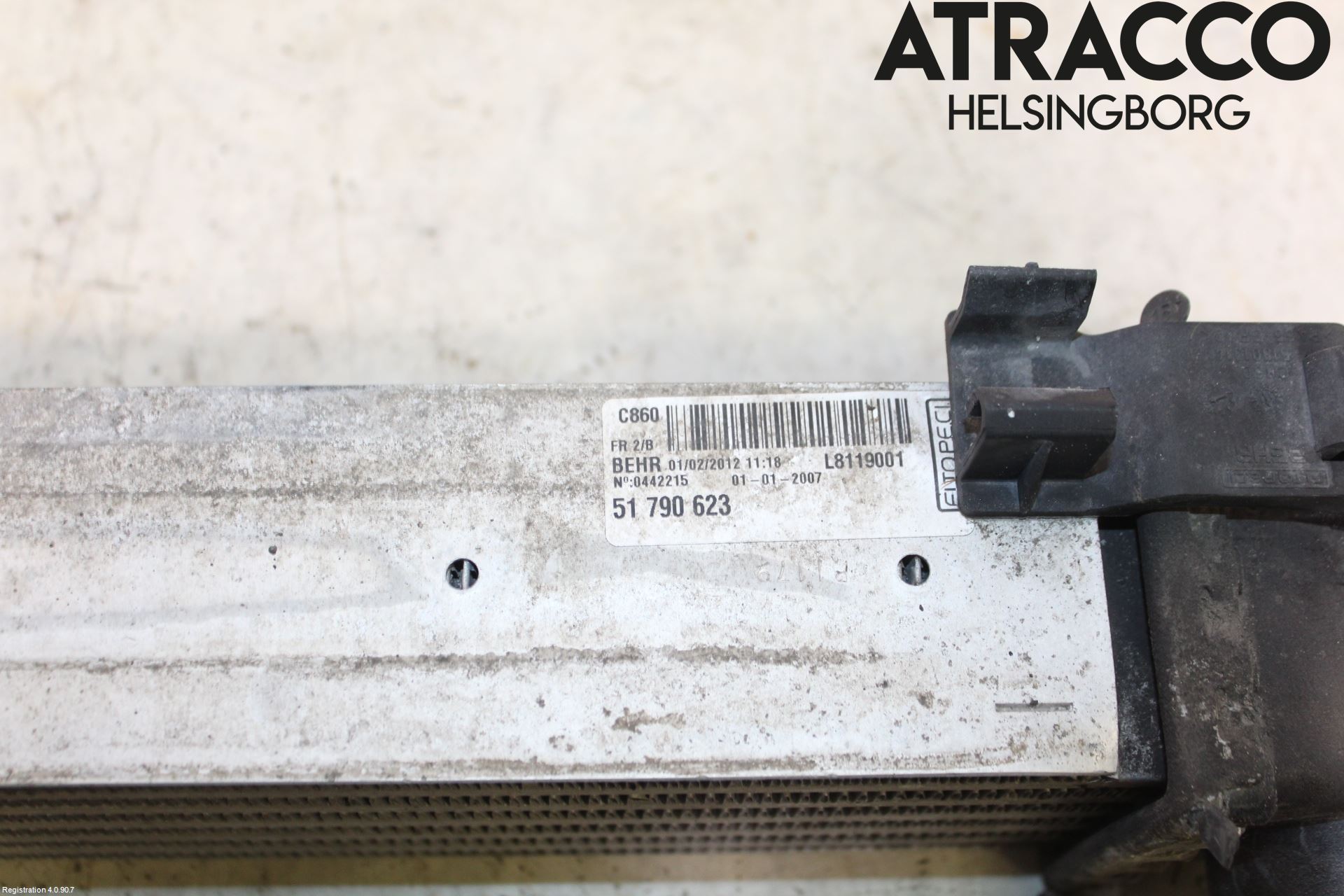 Fiat FIORINO Laddluft-Intercooler Kyl