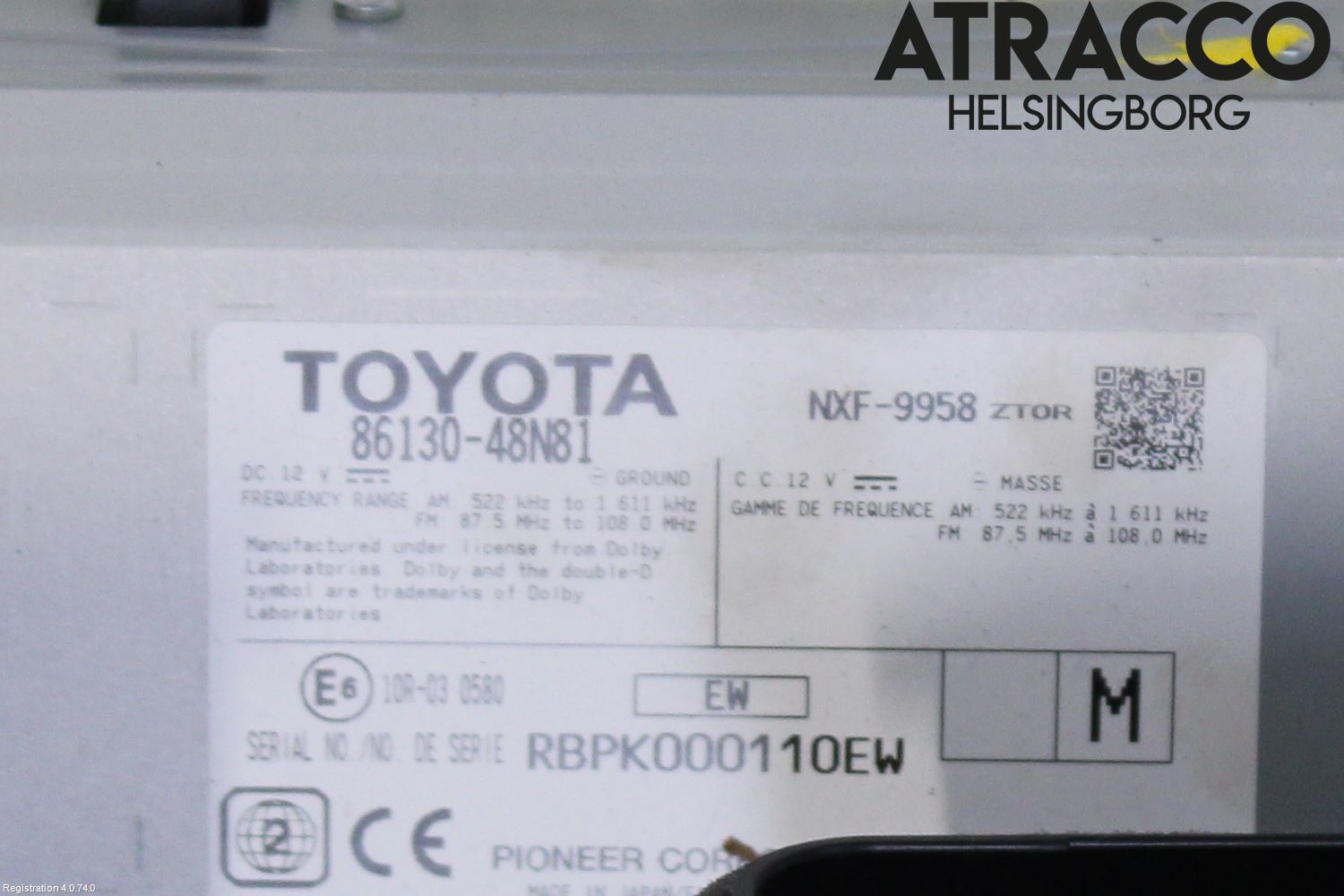 Lexus RX AL20 16-22 Cd Radio - Multimediapanel