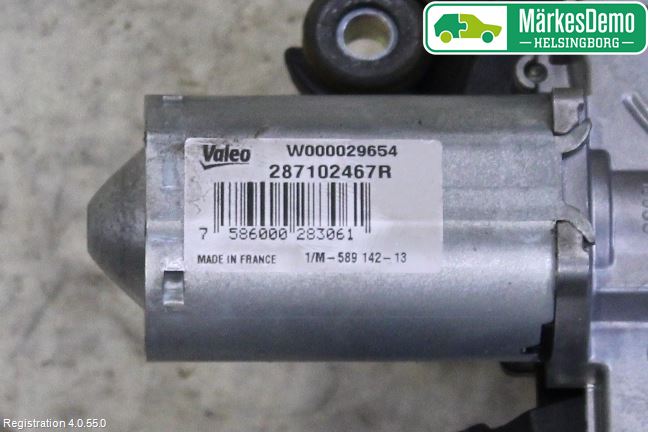 Dacia LODGY 12-18 Torkarmotor Baklucka