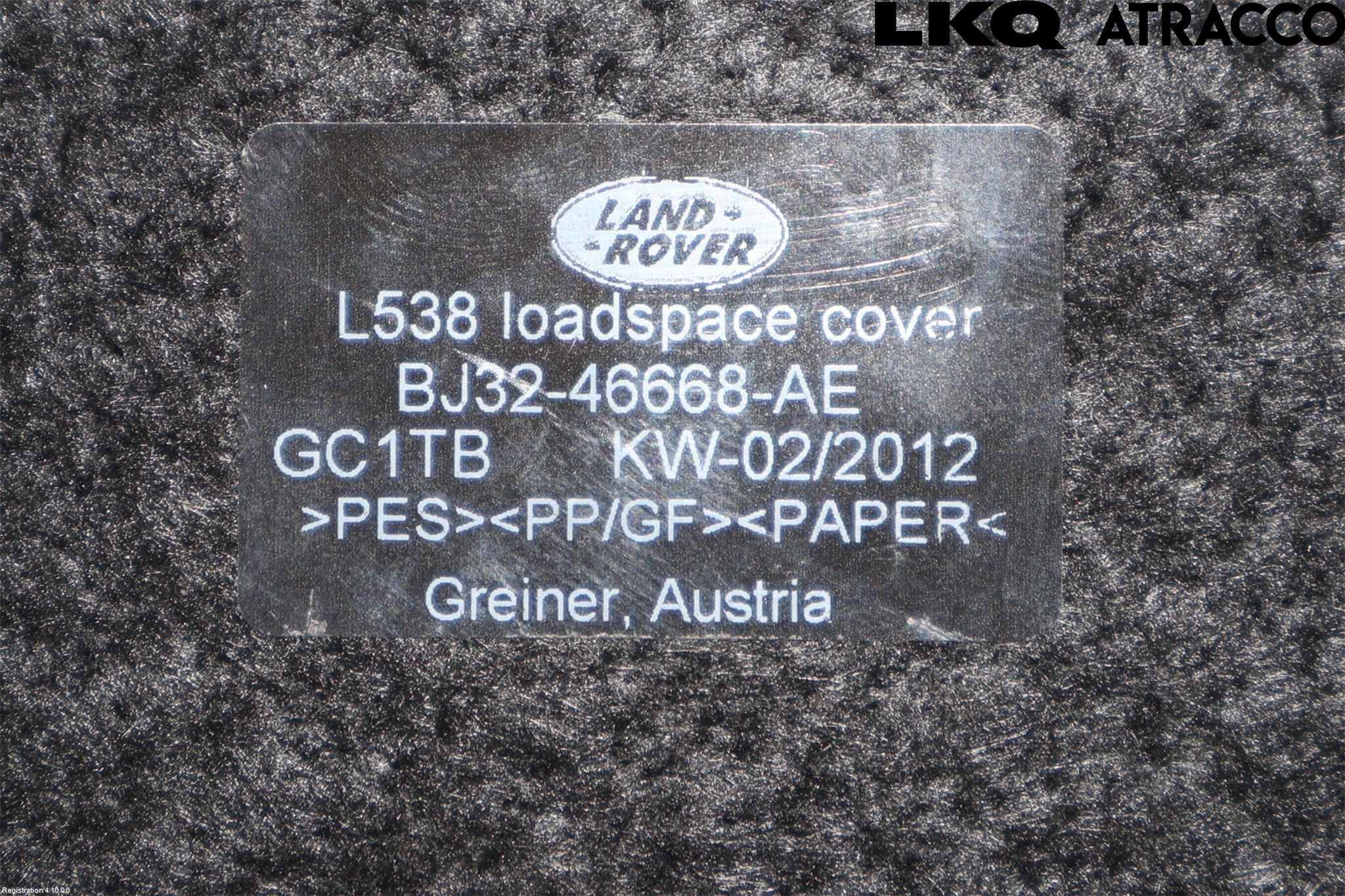 Landrover LAND ROVER RANGE ROVER EVOQUE (L538) 11-18 Hatthylla