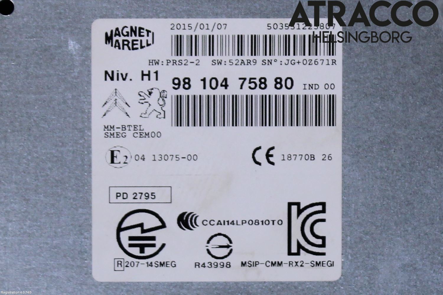 Peugeot 308 14-21 Radio
