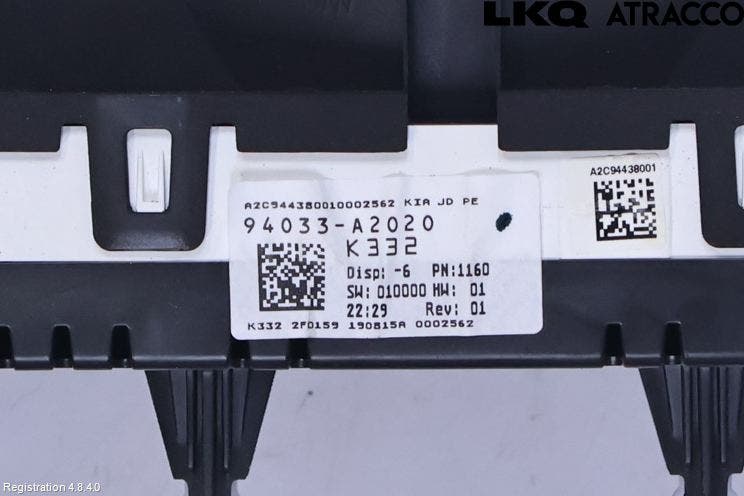 Kia CEED 12-18 Instrument Komb