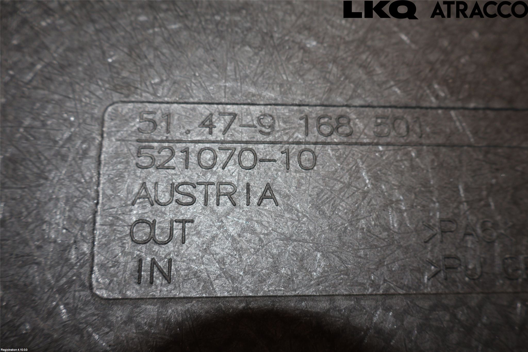 BMW 5 F10/F11/F18 09-17 Inrbagagerumklädsel-Golv