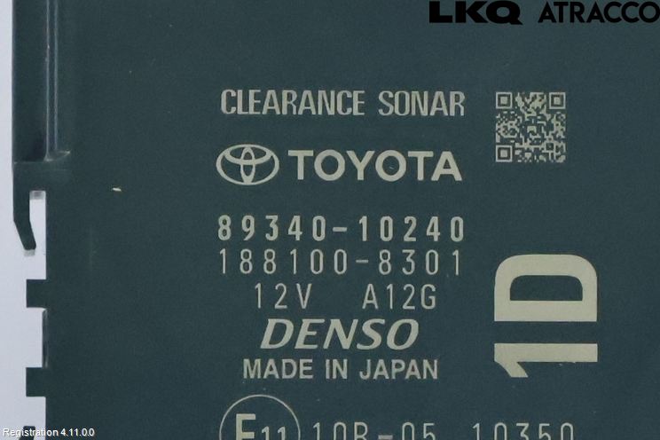 Toyota C-HR 24- Styrenhet Parkeringshjälp