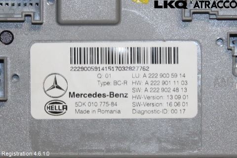 Mercedes-Benz MB C-KLASS (W205) 14-21 Styrenhet Övrigt