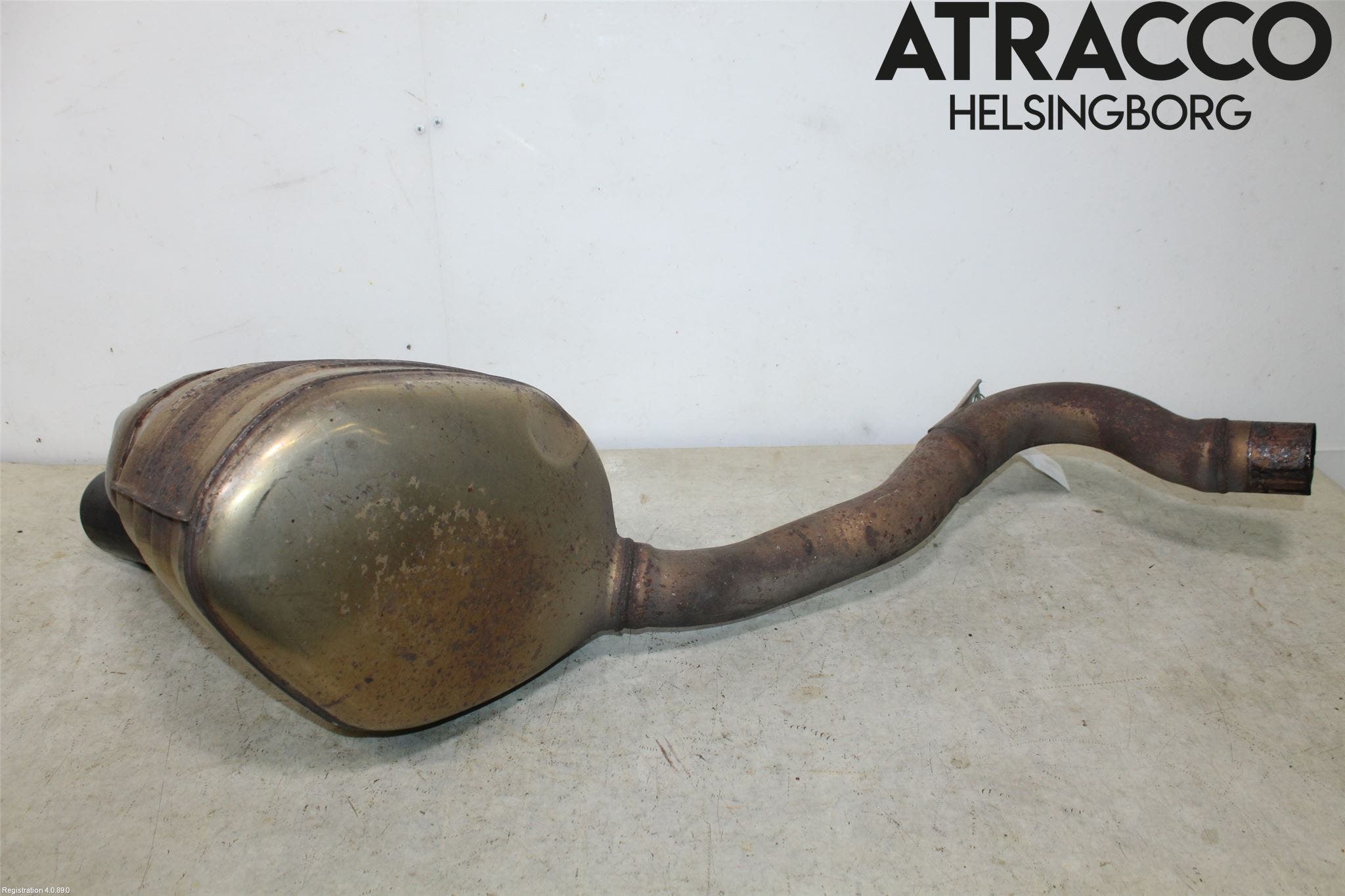 Porsche PANAMERA 09- Avgas Bakre Dämpare