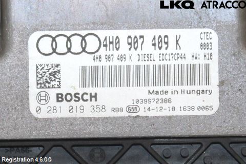 Audi A8/S8 4H 10-17 Styrenhet Inspump Diesel
