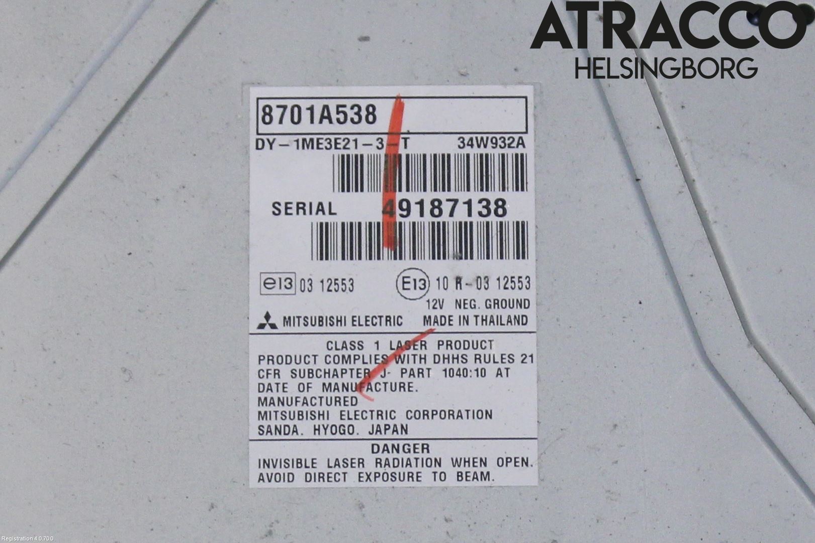 Mitsubishi SPACE STAR 13- Cd Radio - Multimediapanel