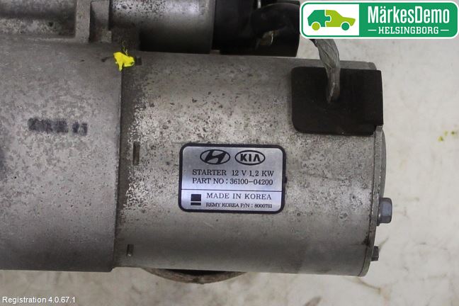 Hyundai i20 GB 15-20 Startmotor