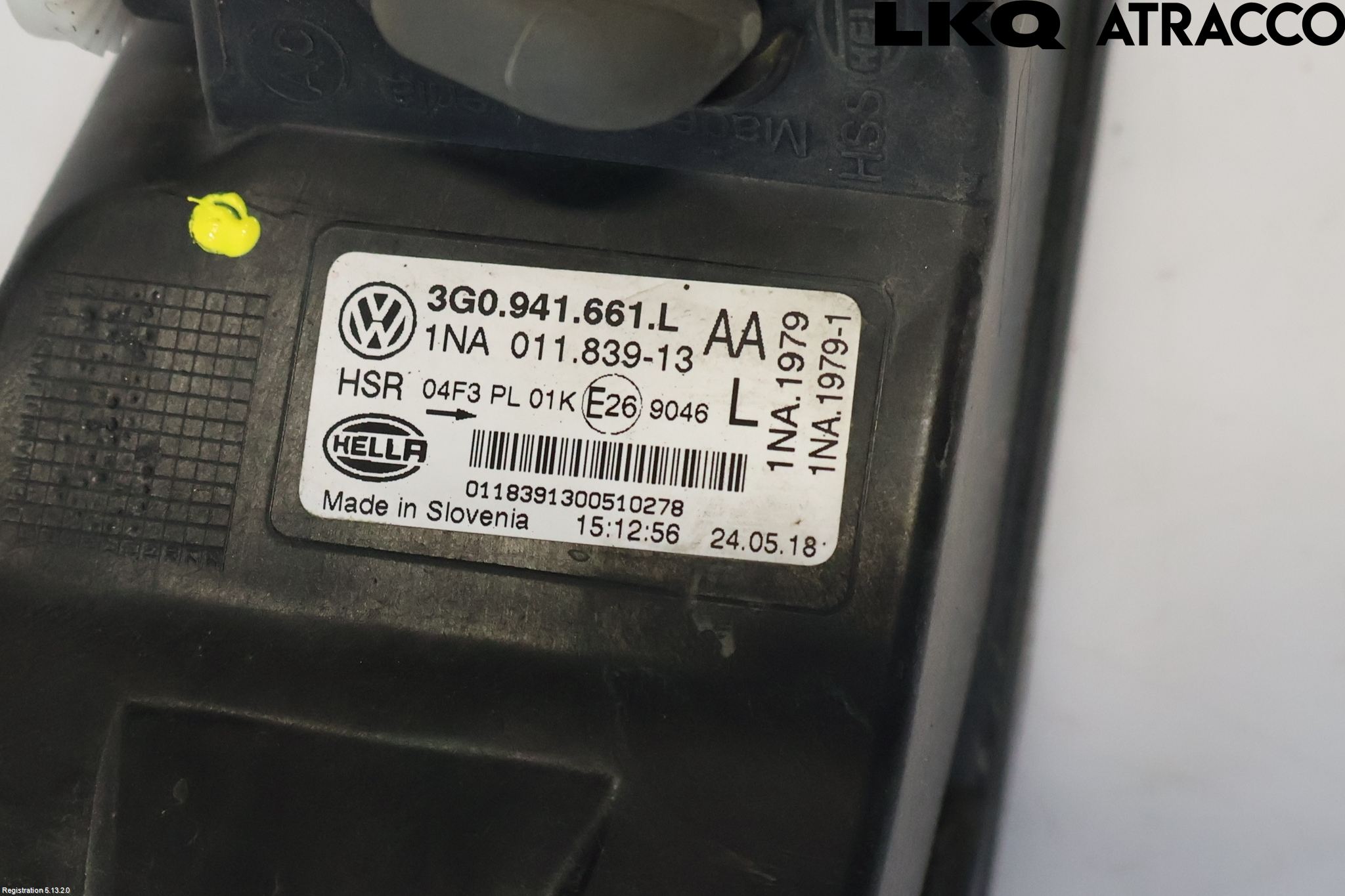 Volkswagen VW PASSAT 15-19 Dimljus-Varselljus Fram