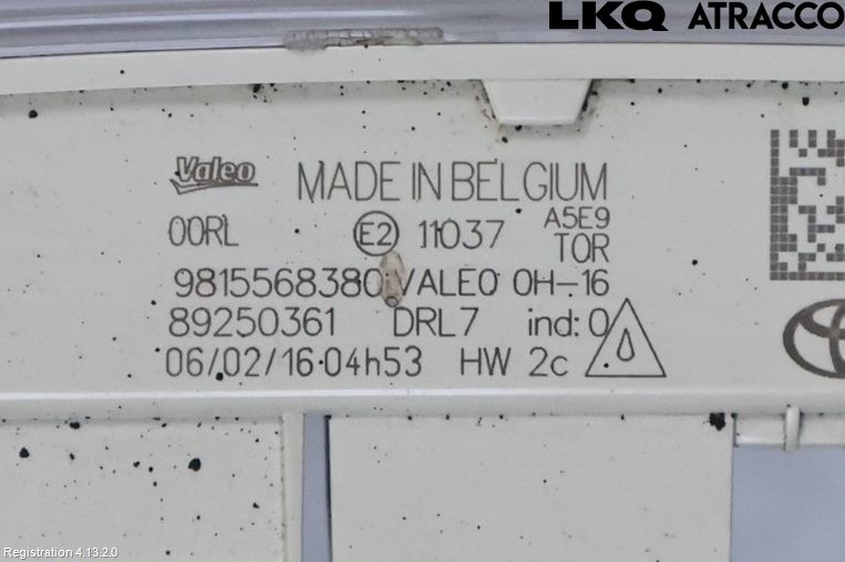 Toyota AYGO 15-21 Positionsljus Fram Vä