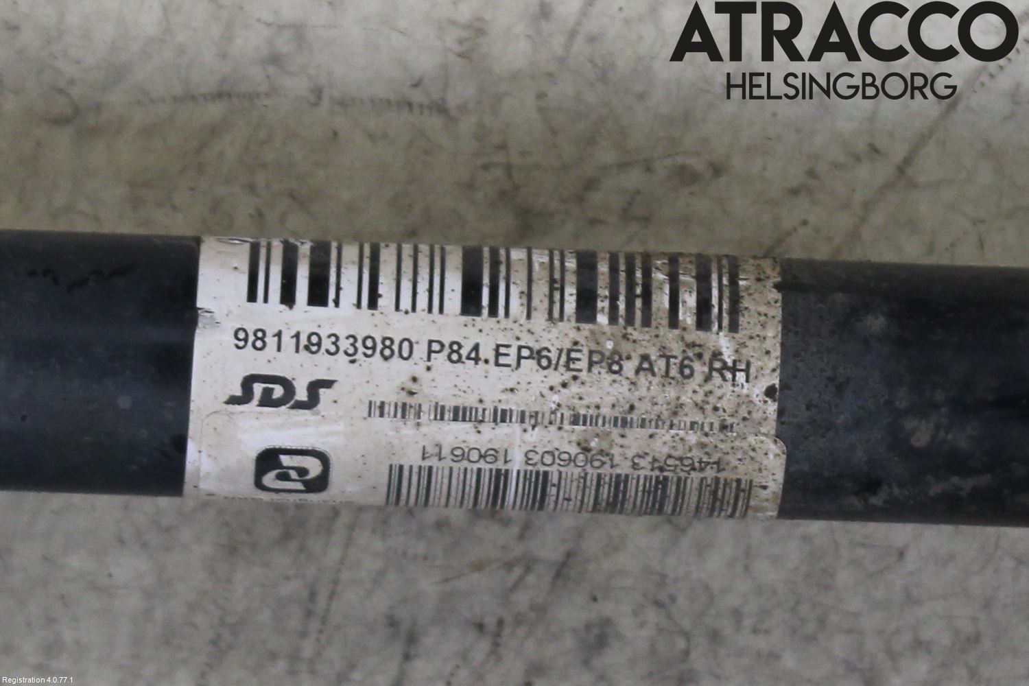 Peugeot 3008 17-24 Drivaxel Fram Höger