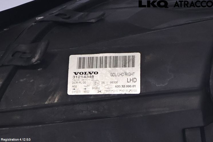 Volvo V70 08-13 Strålkastare Höger