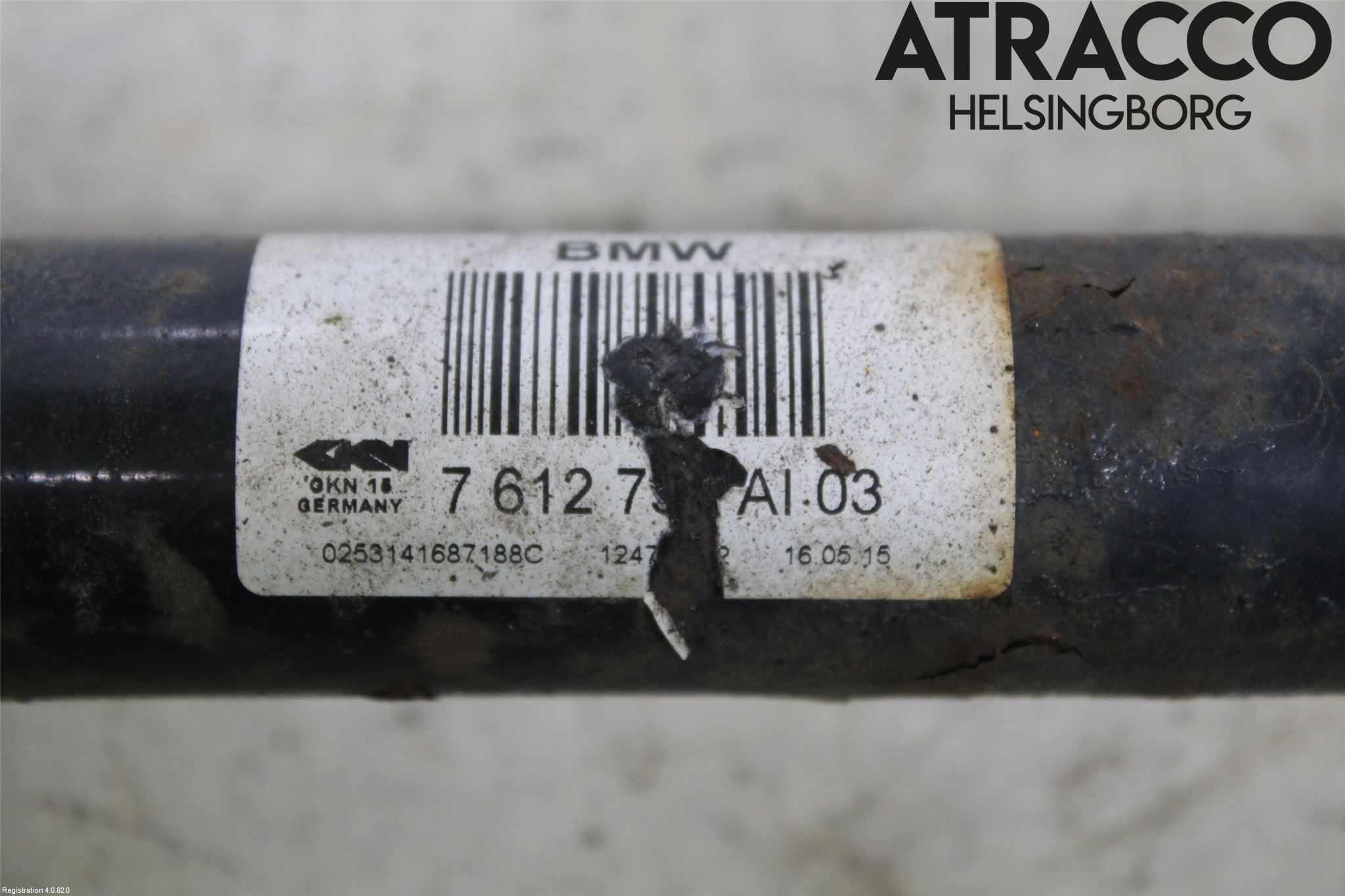 BMW X3 F25 10-17 Drivaxel Bak Höger