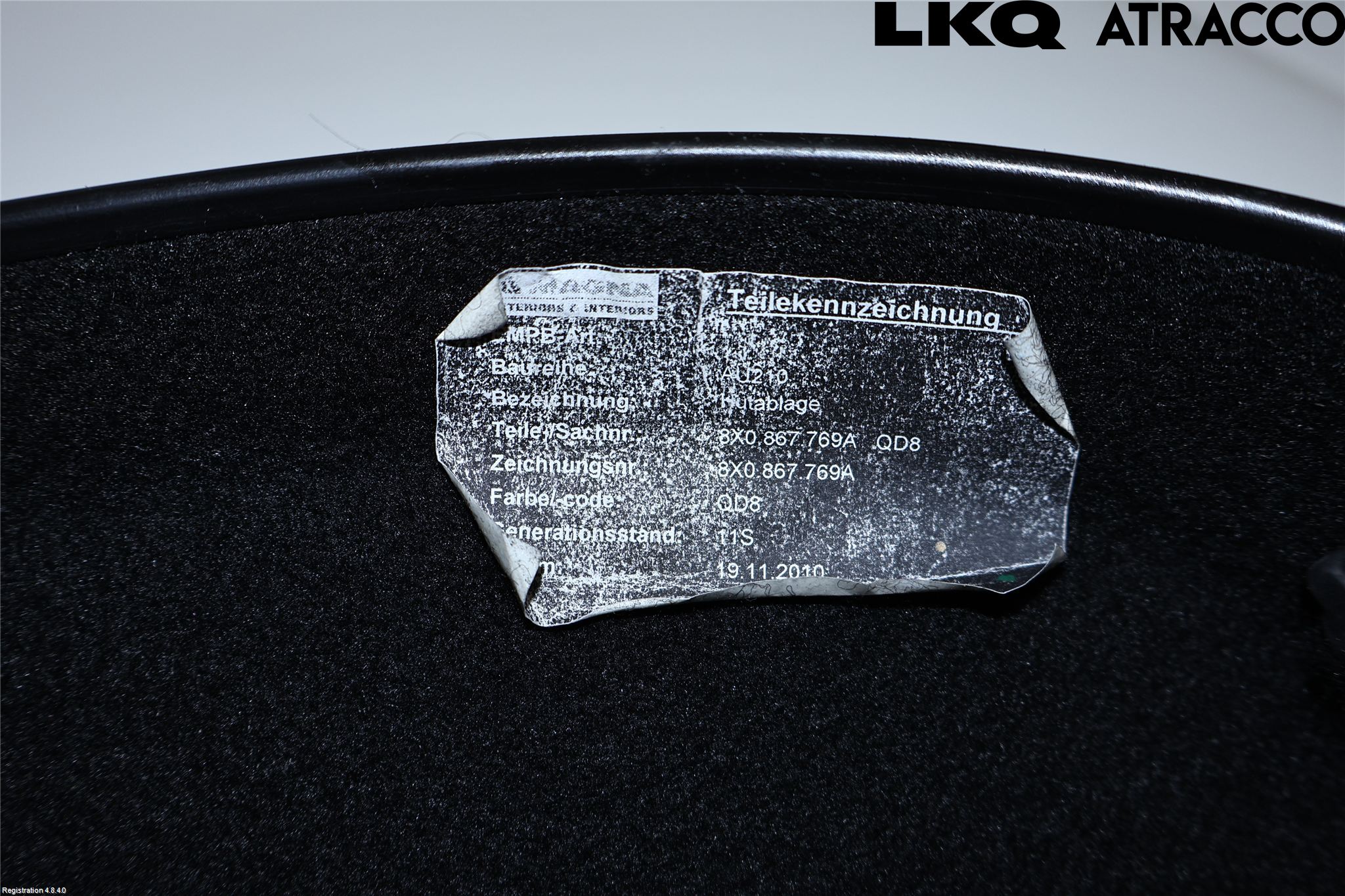 Audi A1/S1 11-18 Hatthylla