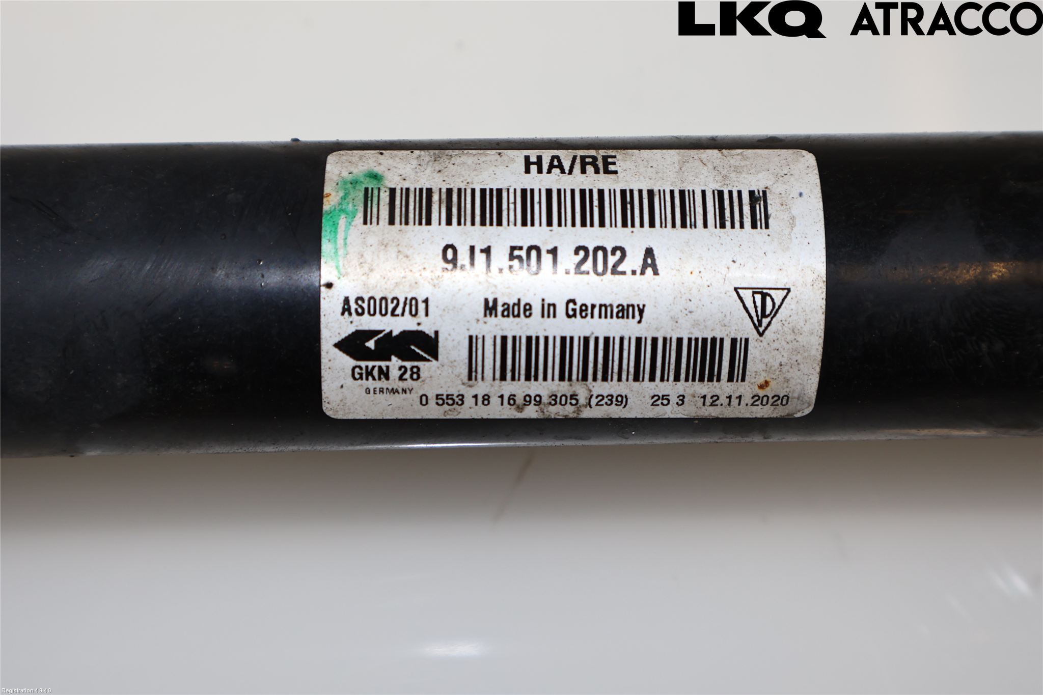 Porsche TAYCAN 20- Drivaxel Bak Höger