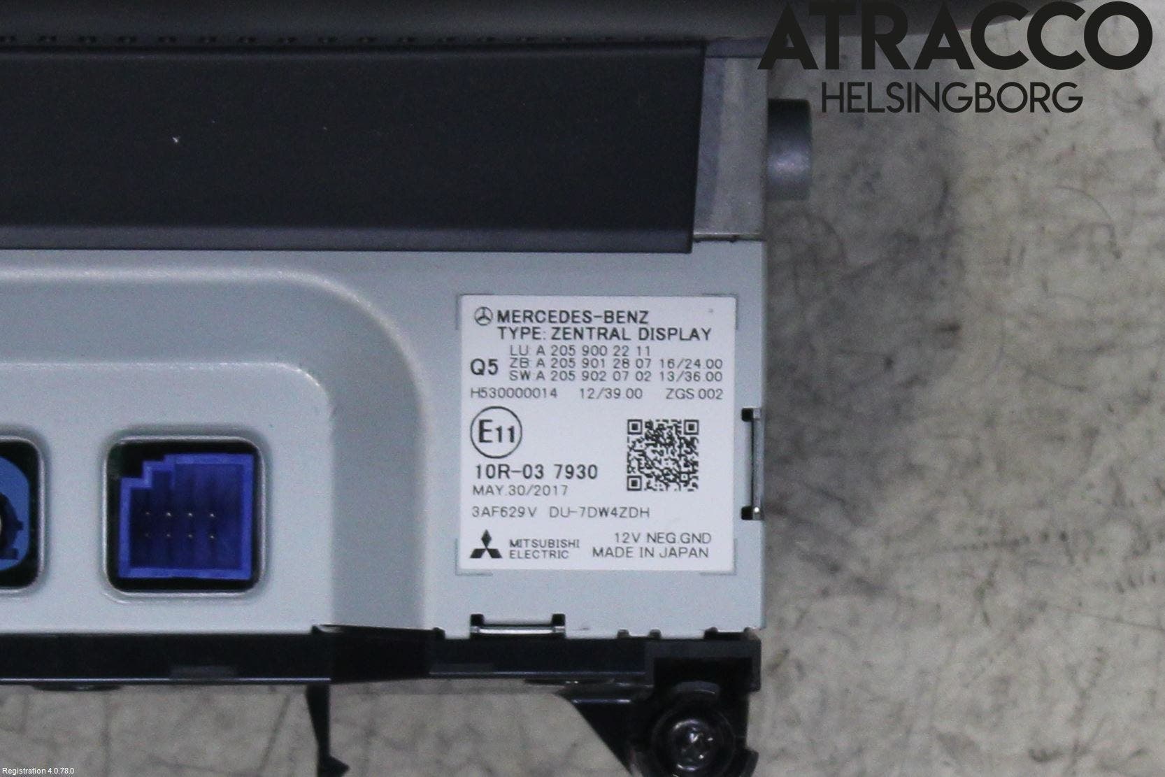 Mercedes-Benz MB C-KLASS (W205) 14-21 Multifunktionsdisplay