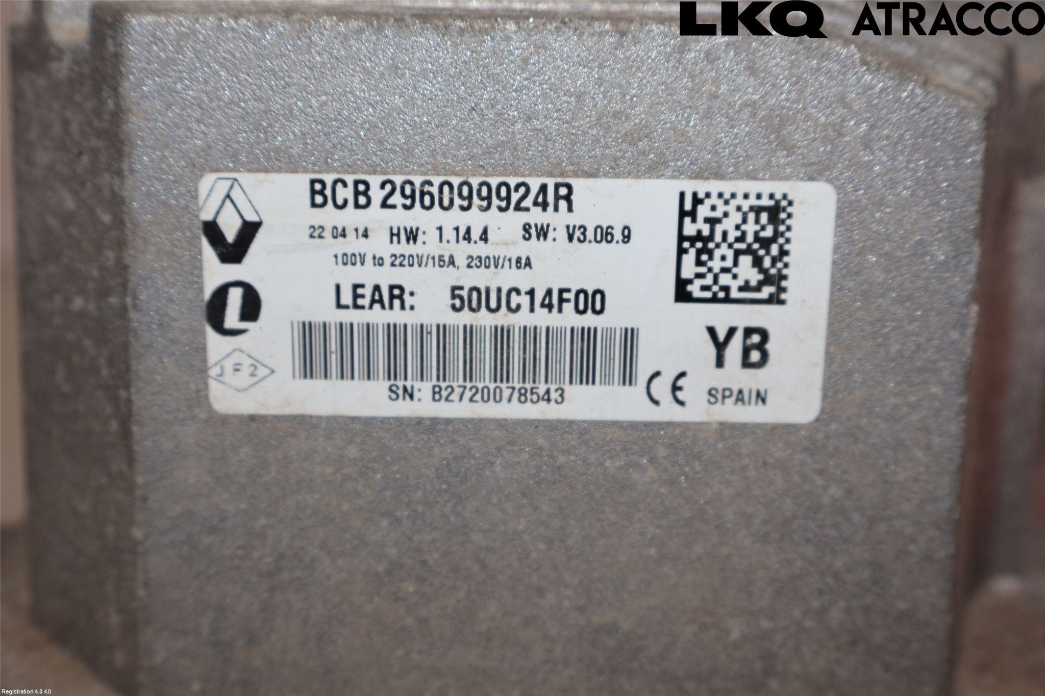 Renault KANGOO II 08-14 Batteriladdare Högspänning