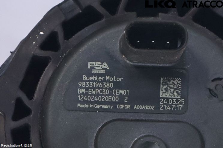 Opel MOKKA 21- Värme Cirkulationspump