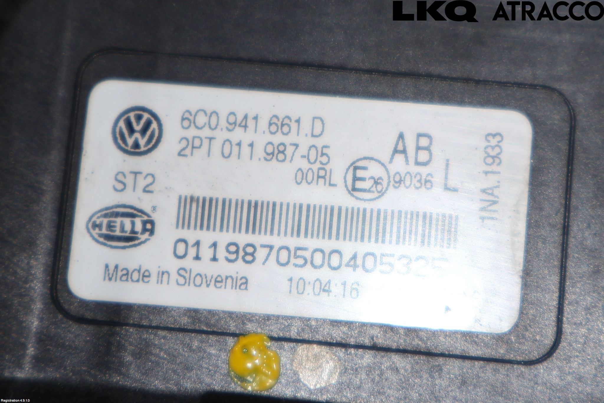 Volkswagen VW POLO 10-17 Dimljus-Varselljus Fram