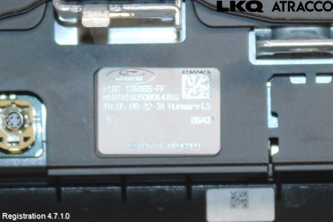 Ford TRANSIT/TOURNEO CUSTOM 13-24 Multifunktionsdisplay