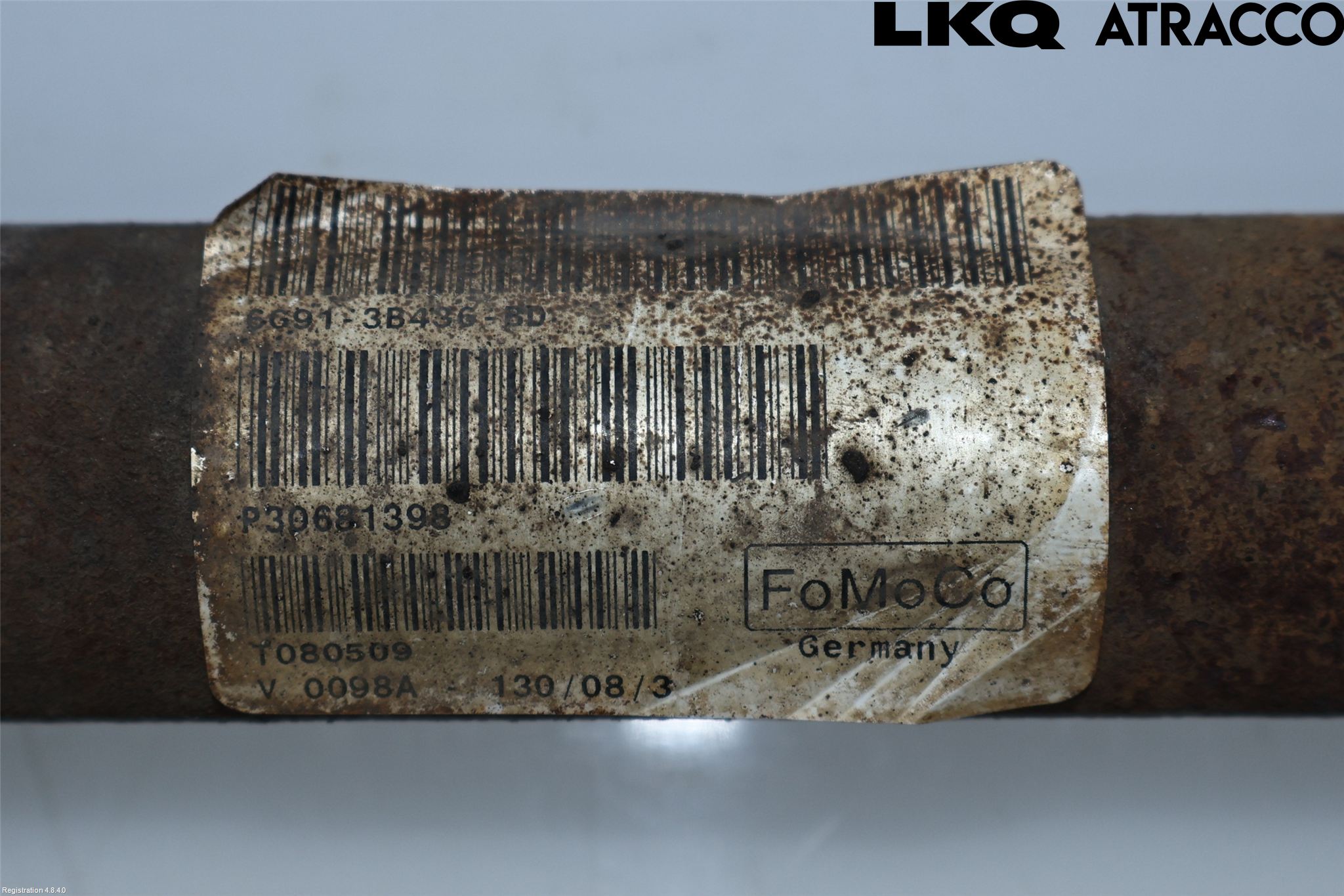 Volvo V70 08-13 Drivaxel Fram Höger