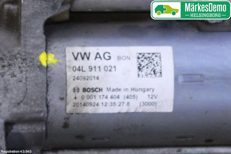 Audi A4 12-15 Startmotor Diesel