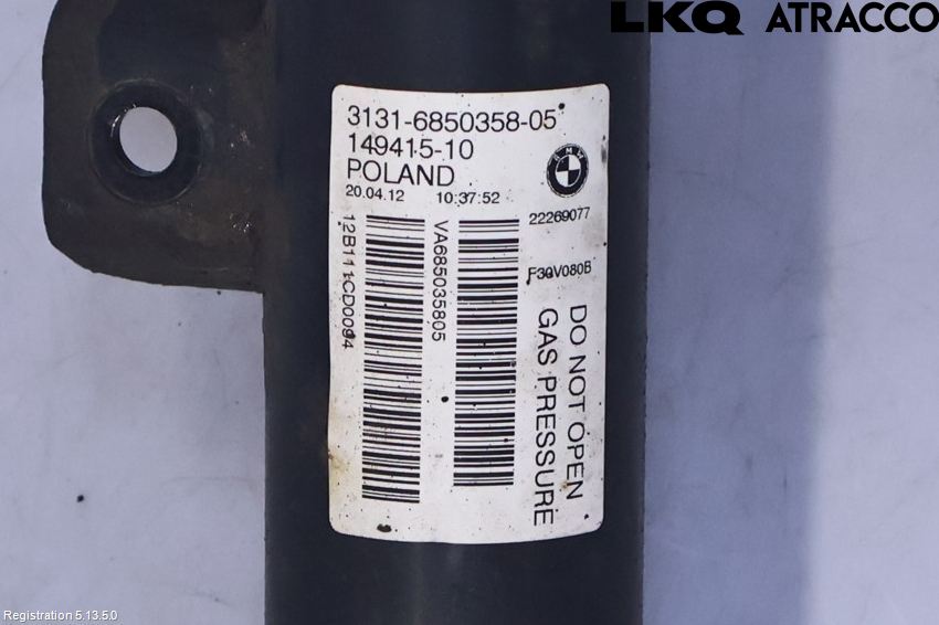BMW 3 F30/F31/F80 12-19 Fjäderben Fram Vänster