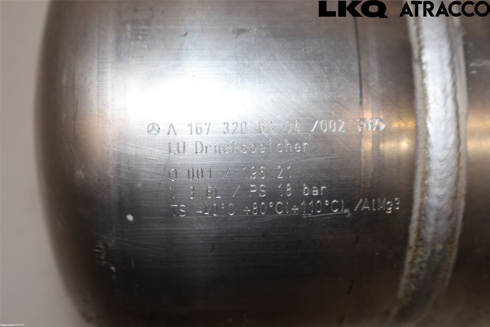 Mercedes-Benz MB GLE-KLASS (W167/V167/C167) 19- Nivå/Luftförändring Trycktank