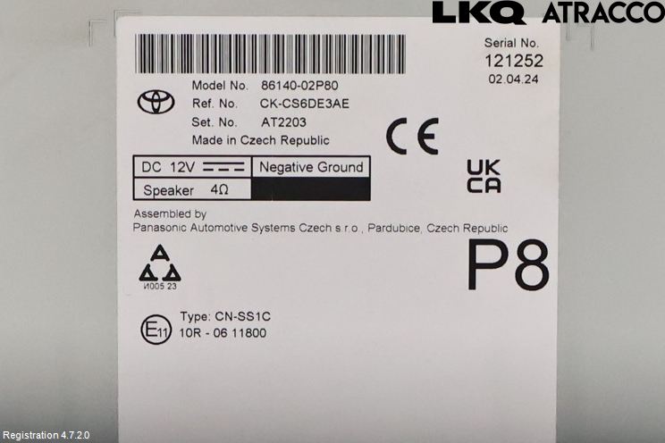 Toyota COROLLA 19- Cd Radio - Multimediapanel
