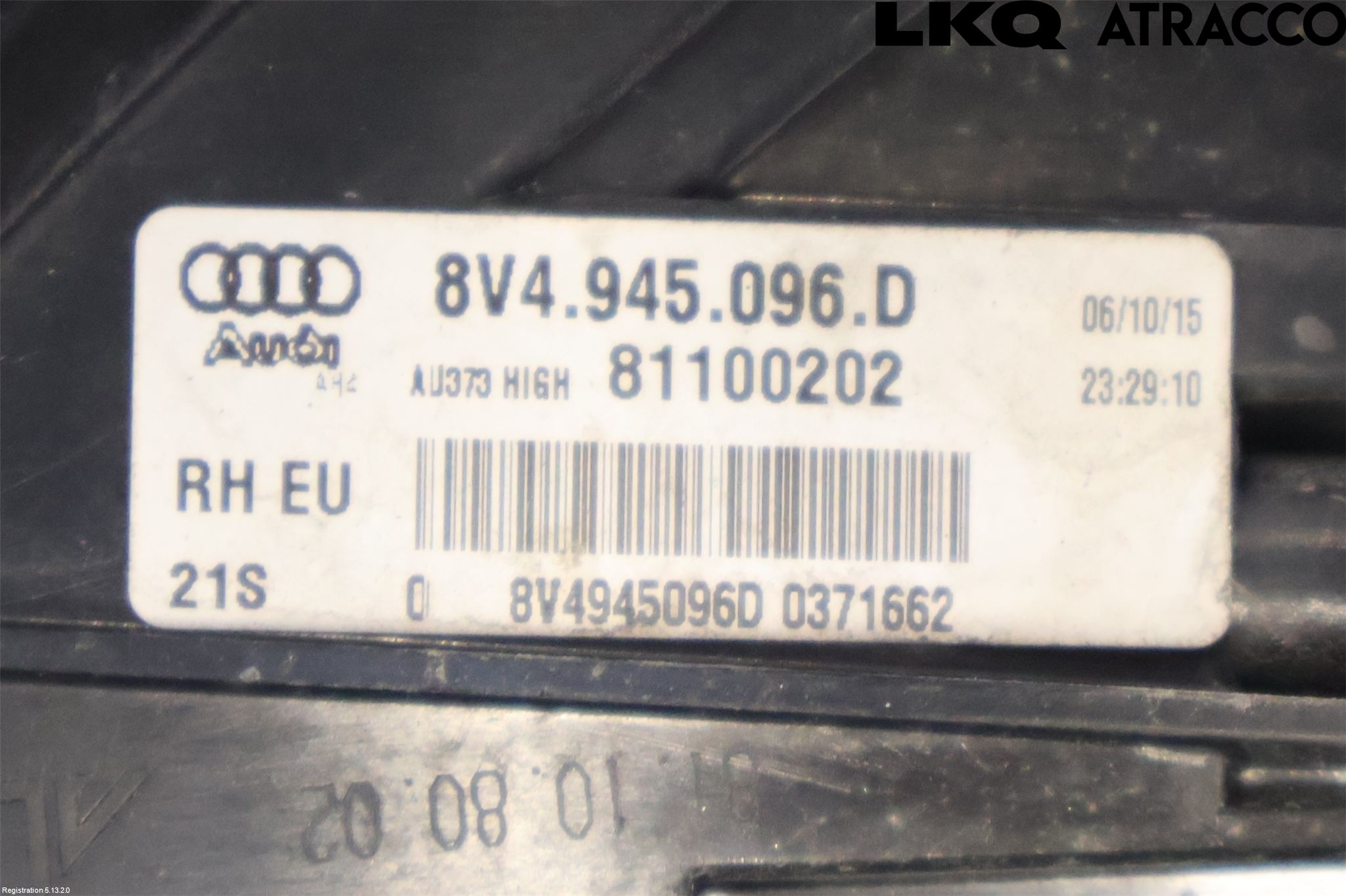 Audi A3/S3 8V 13-20 Bakljus Höger