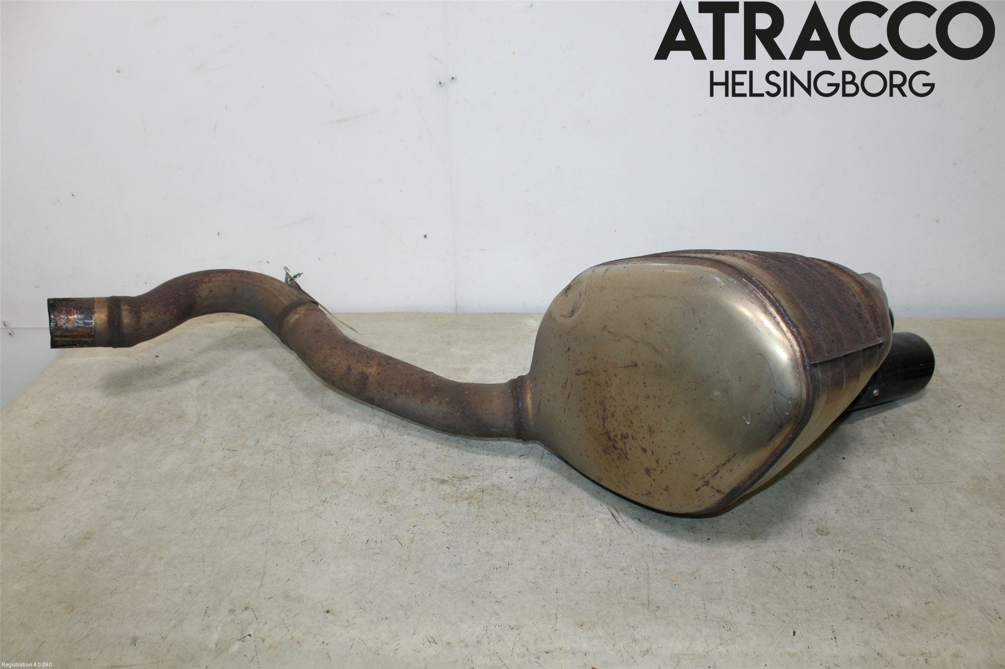 Porsche PANAMERA 09- Avgas Bakre Dämpare