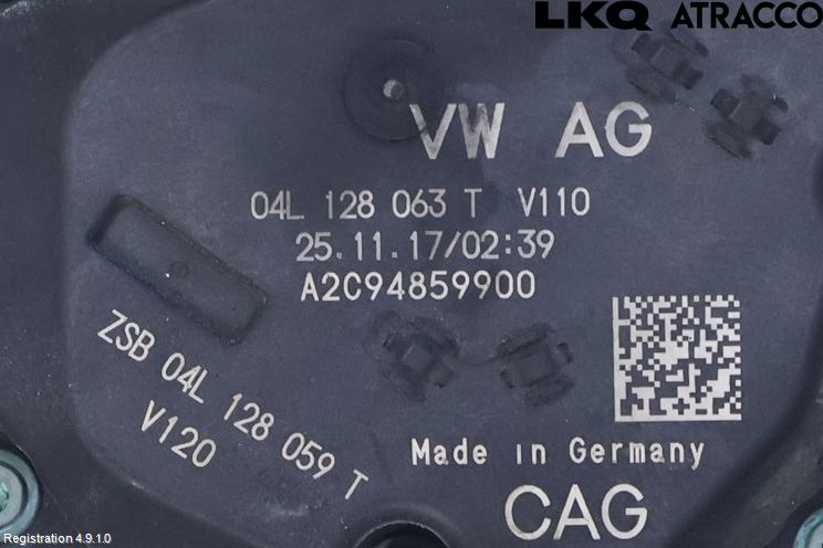 Audi A4/S4 B9 16-19 Injspjällhus