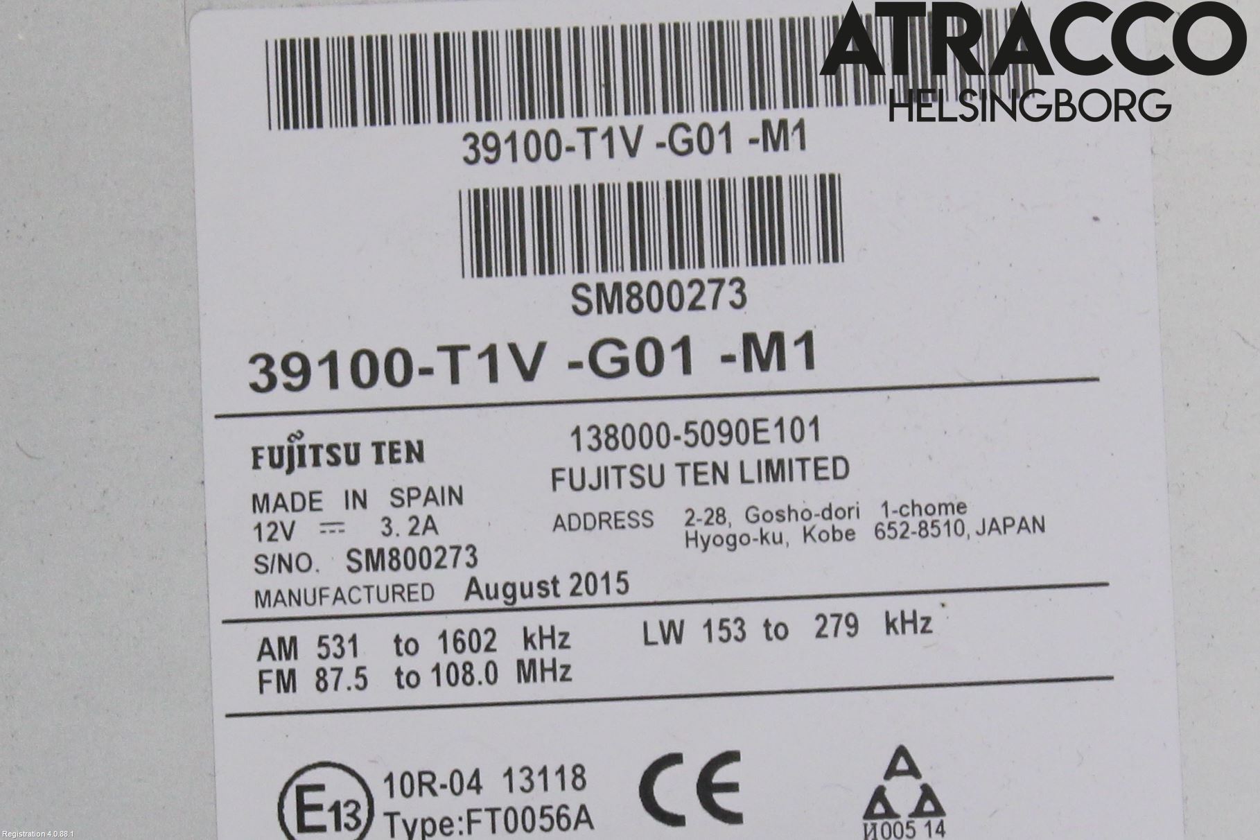 Honda CR-V 13-18 Cd Radio - Multimediapanel