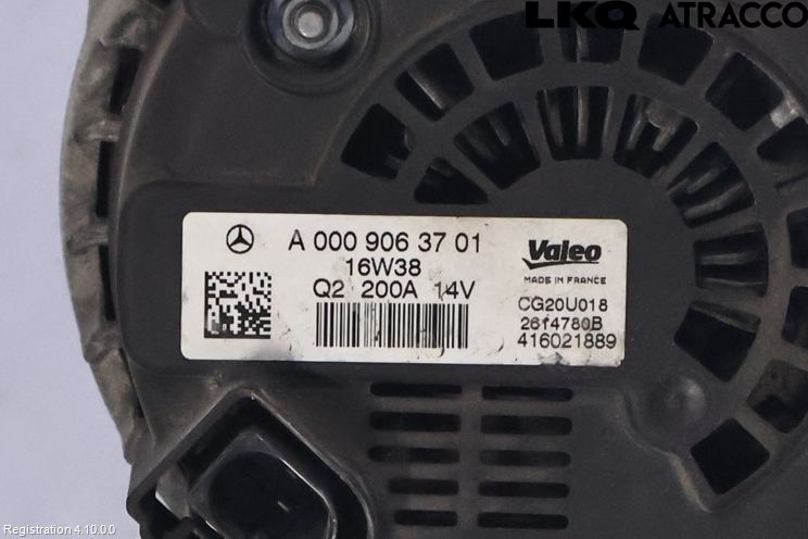 Mercedes-Benz MB C-KLASS (W205) 14-21 Generator