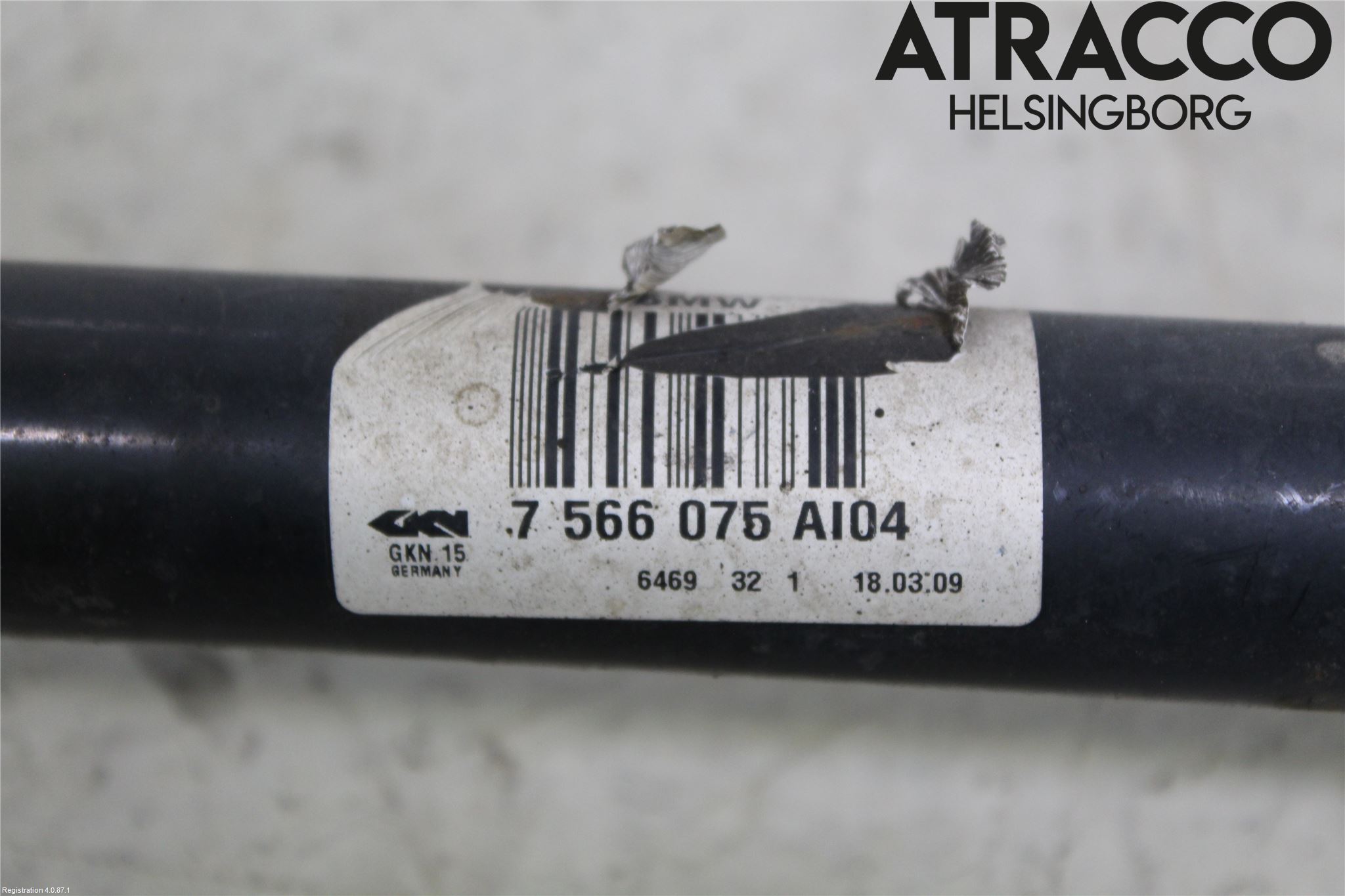 BMW 7 F01/02/03/04 09-15 Drivaxel Bak Vänster