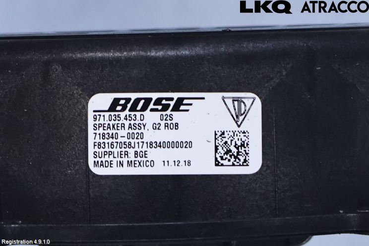 Porsche PANAMERA 09- Högtalare