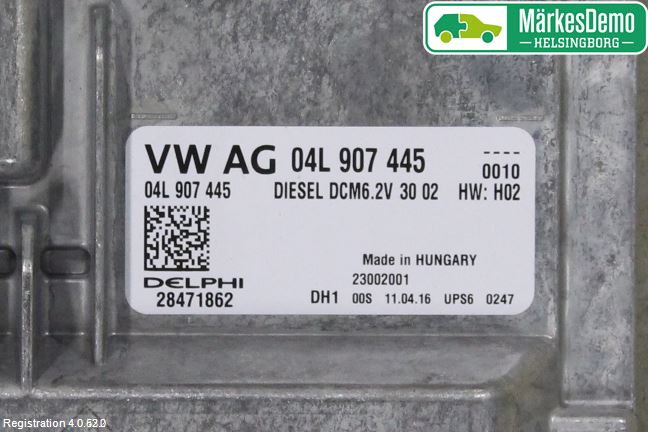 Volkswagen VW TRANSP/CARAVELLE (T6) 16-22 Styrenhet Inspump Diesel