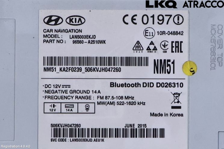 Kia CEED 12-18 Cd Radio - Multimediapanel