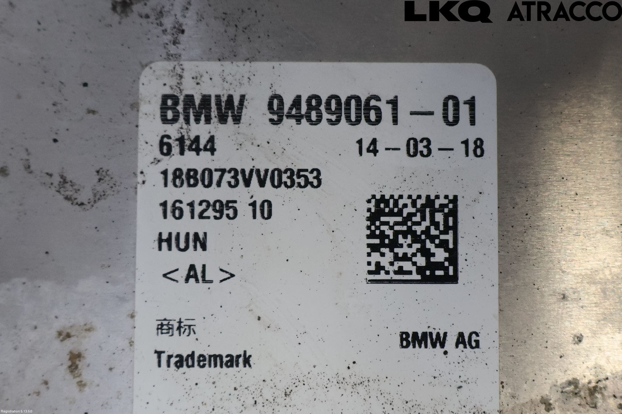 BMW 3 F30/F31/F80 12-19 Batteriladdare Högspänning