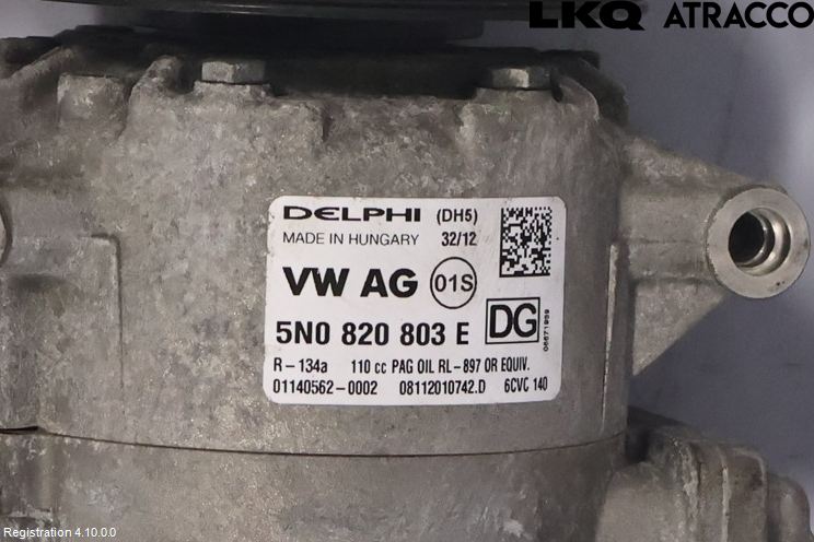 Volkswagen VW GOLF VI 09-13 Ac Kompressor