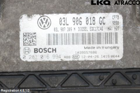 Volkswagen VW GOLF VI 09-13 Styrenhet Inspump Diesel