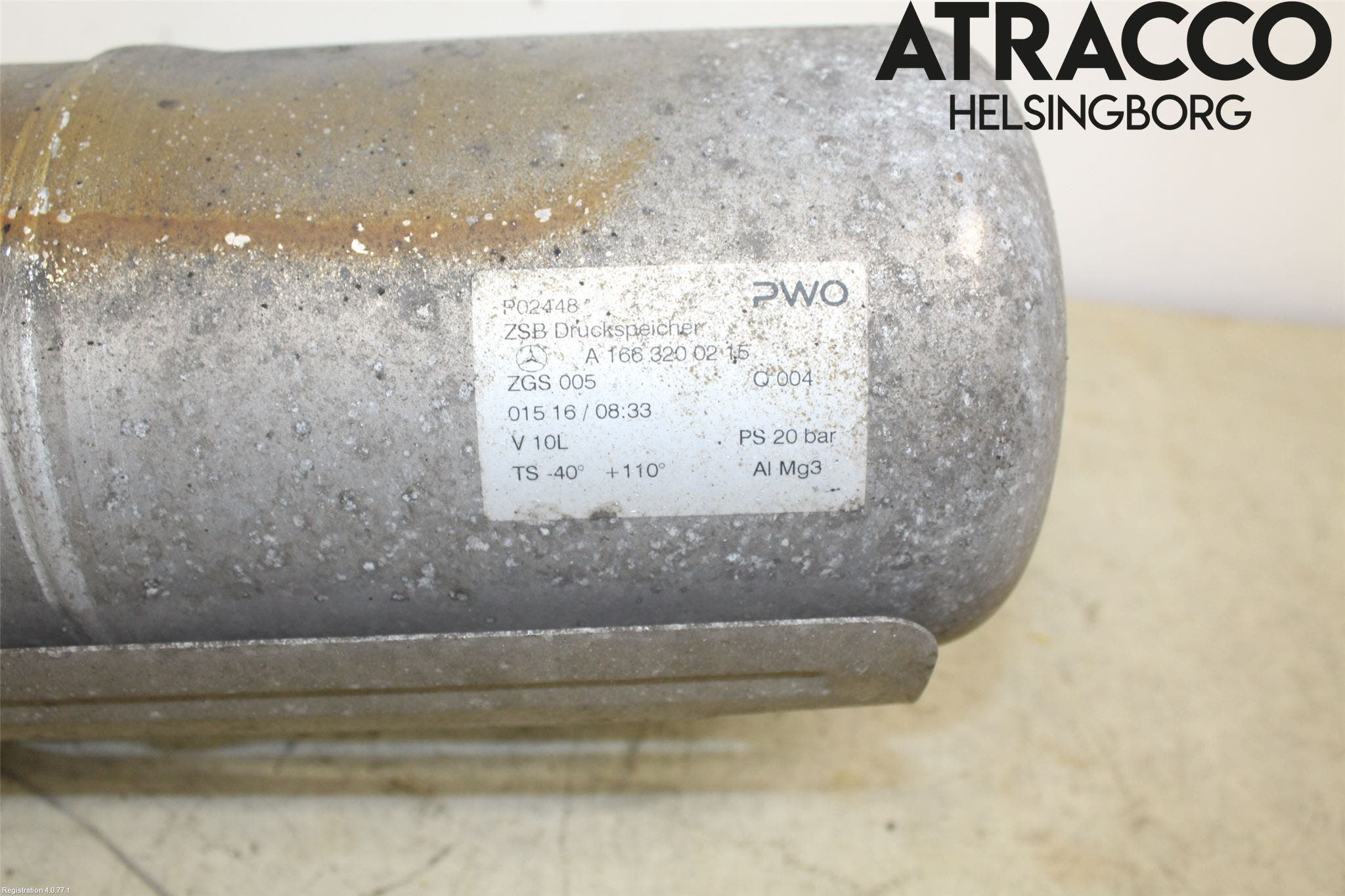 Mercedes-Benz MB GL/GLS-KLASS (X166) 12-19 Nivå/Luftförändring Trycktank