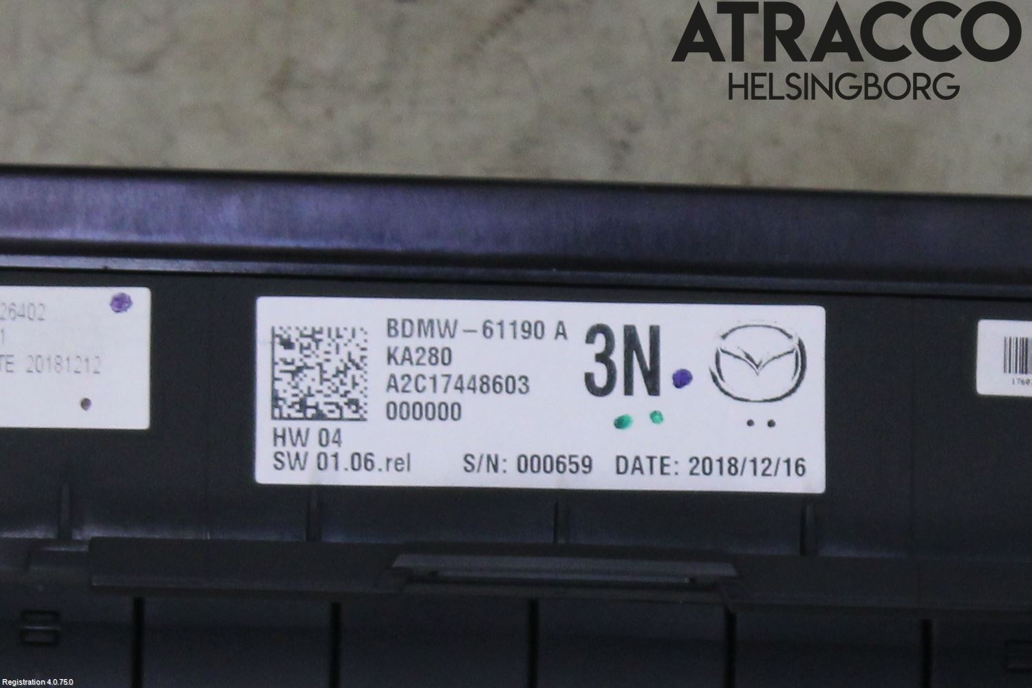 Mazda 3 IV 19- Ac Styrenhet Ac Manöveren