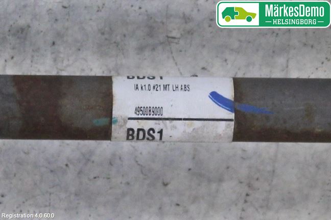 Hyundai i10 BA 17-20 Drivaxel Fram Vänster