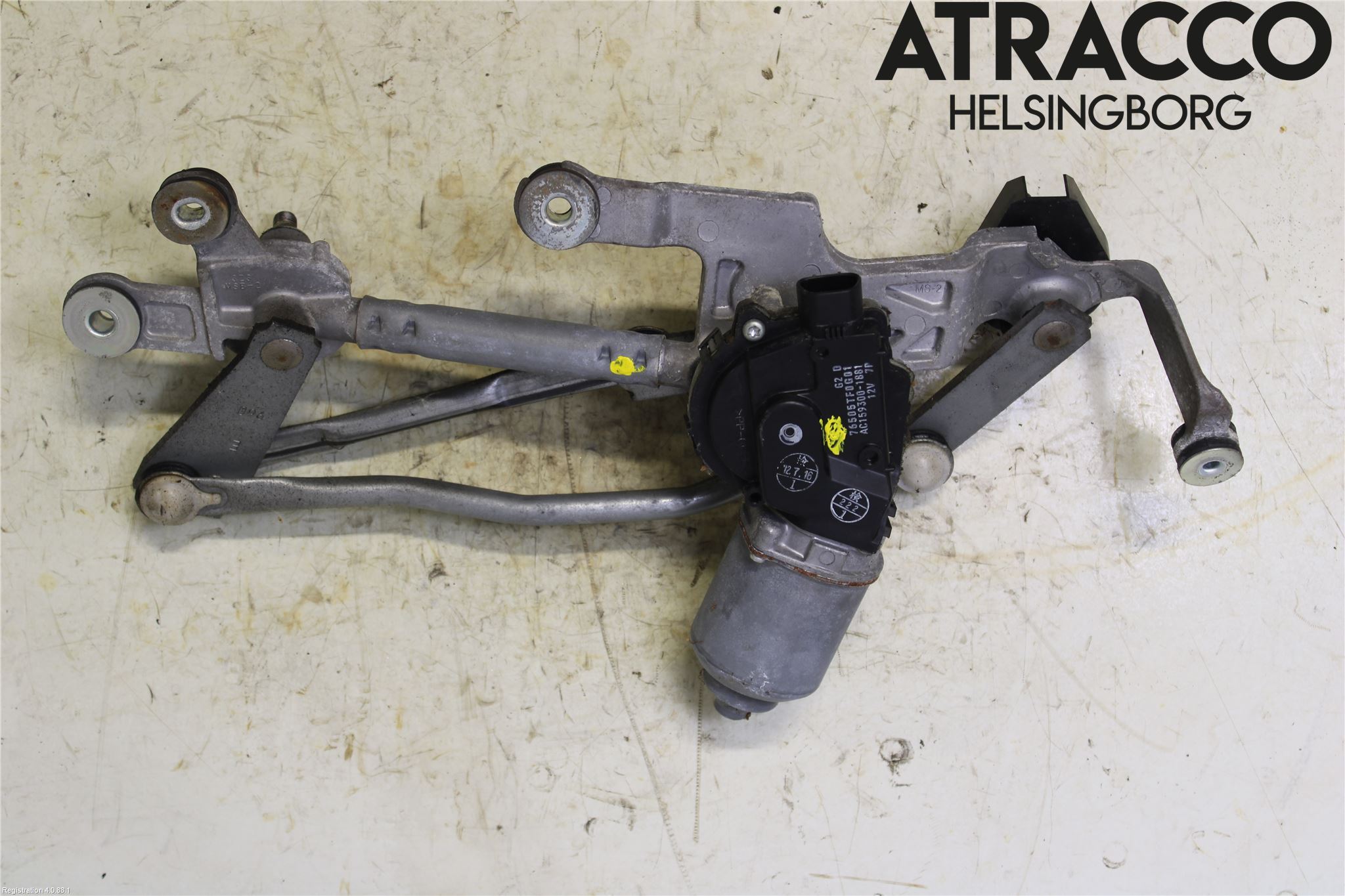 Honda JAZZ 08-14 Torkarmekanism Vindruta